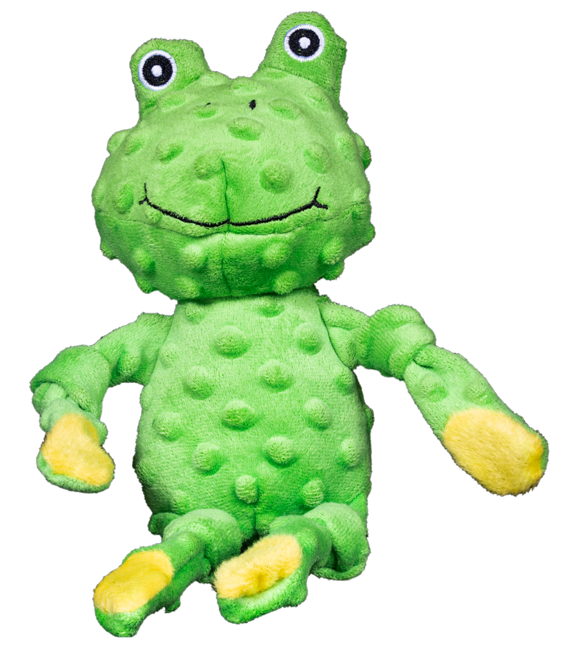 Spunky Pup Furry Friends Frog Dog Plush Toy