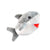 3-in-1 Prickles the Great White Shark + Fish + Squeaky Ball Dog Toy