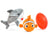 3-in-1 Prickles the Great White Shark + Fish + Squeaky Ball Dog Toy