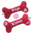 Lulubelles Power Plush Dog Toy - Hugs and Kisses Bone
