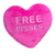 Huxley & Kent Power Plush Free Kisses Heart Dog Toy