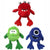 Multipet Plush Monsters Mini Dog Toy