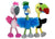 Multipet Pet Envy Bird Brains Dog Toy, Assorted, 8-in