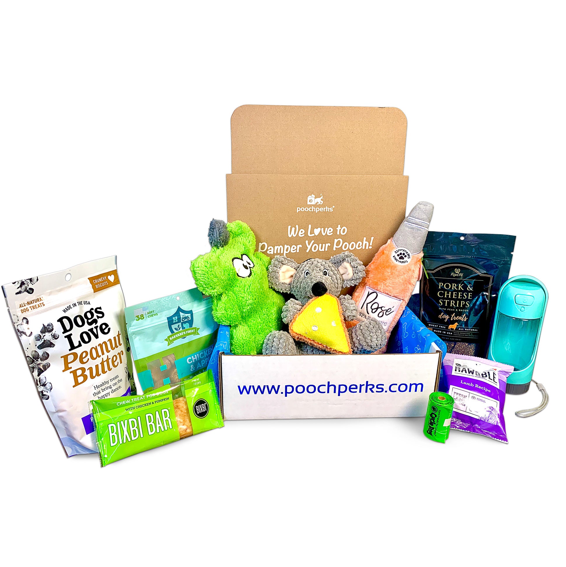 So Fetch Mini Happy Birthday Gift Box - Dog Gift Basket - Gift for Dogs »  Pampered Paw Gifts